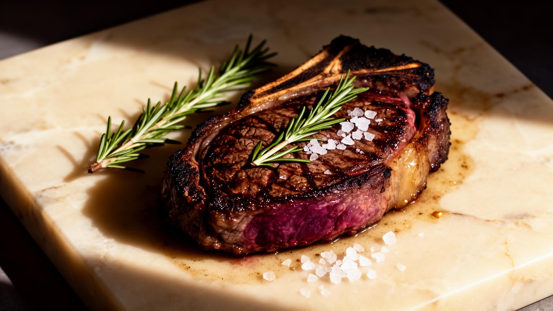 Rosemary butter ribeye